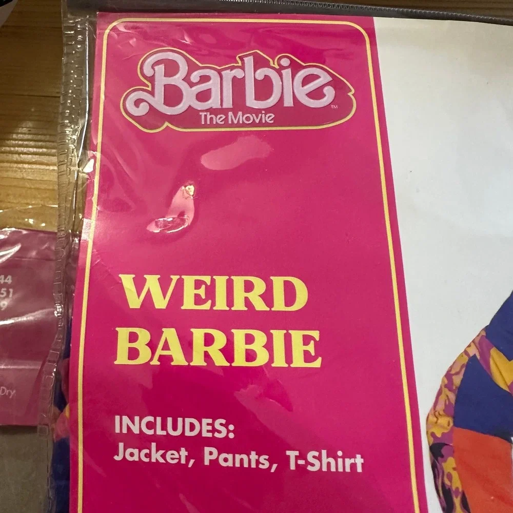 Spirit Halloween Weird Barbie Movie Adult Costume XL 14-16 Jacket Pants Shirt - Picture 4 of 6